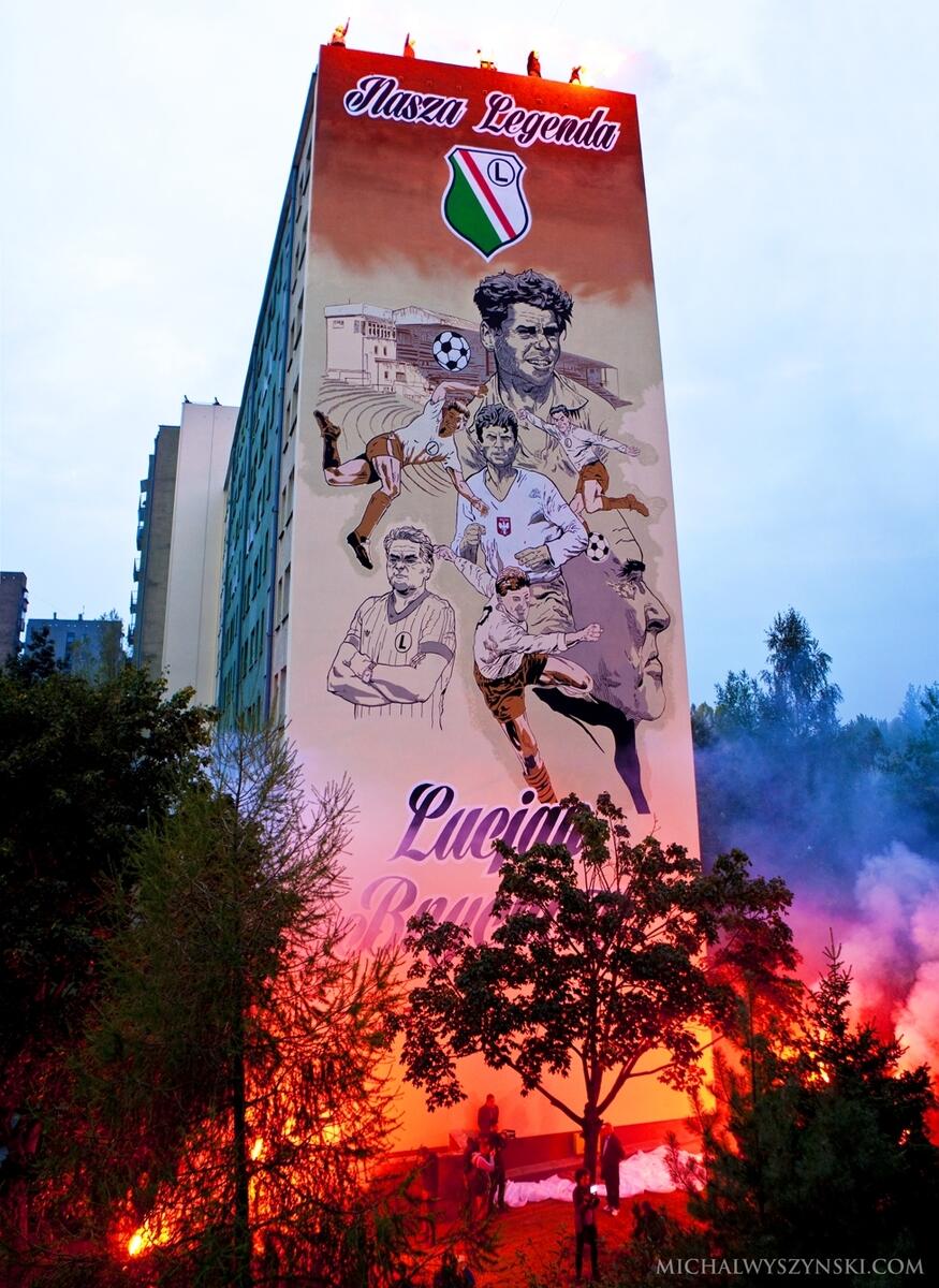 News: Mural na cześć Lucjana Brychczego odsłonięty
